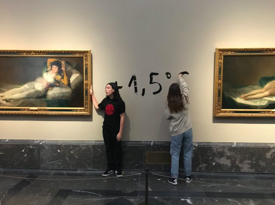 Climate activists glue their hands to the frames of Goya masterpieces at  Prado museum - Spain in English